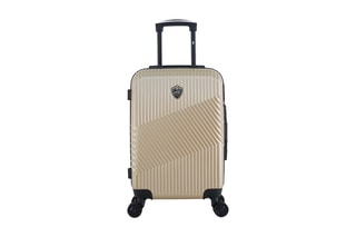  Valise cabine (S) et vanity Peter - 55/23 cm  - Noir et beige