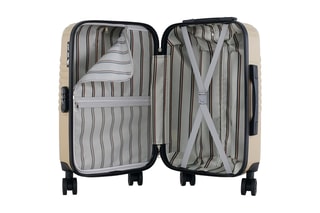  Valise cabine (S) et vanity Peter - 55/23 cm  - Noir et beige