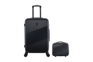  Valise semaine (M) et vanity Peter - 65/23 cm  - Noir