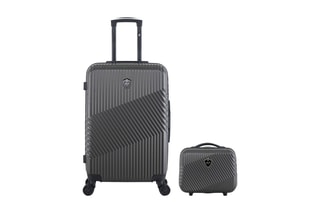  Valise semaine (M) et vanity Peter - 65/23 cm  - Gris foncé