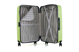  Valise grand volume Peter (L) - 75 cm  - Argenté, noir et vert