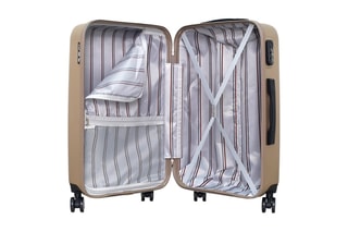 Valise semaine Archie (M) - 65 cm  - Noir, beige et argenté