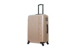 Valise grand volume Liam (L) -  75 cm  - Noir et beige