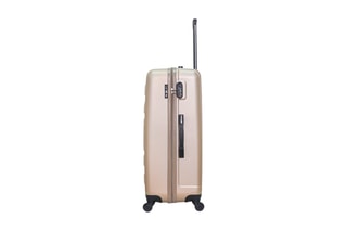 Valise grand volume Liam (L) -  75 cm  - Noir et beige