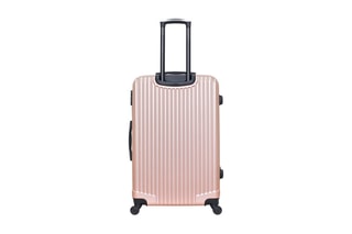 Valise grand volume Liam (L) -  75 cm  - Noir, rose et doré