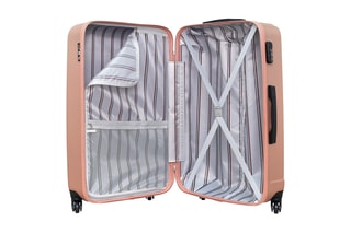 Valise grand volume Liam (L) -  75 cm  - Noir, rose et doré