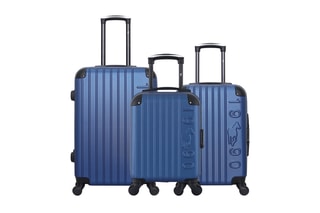 Set de 3 valises Porter (XXS/S/M) - 46/55/65 cm - Bleu marine
