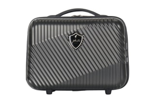 Set de 3 valises (S/M/L) et vanity Peter-C - 55/65/75/30 cm  - Gris foncé