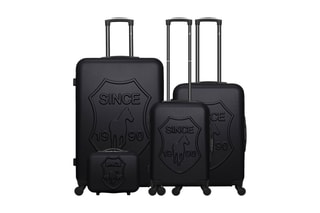 Set de 3 valises (S/M/L) et vanity Damon-C  - 30/55/65/75 cm  - Noir
