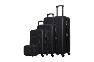 Set de 3 valises (S/M/L) et vanity Damon-C  - 30/55/65/75 cm  - Noir