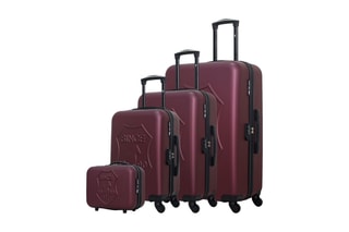 Set de 3 valises (S/M/L) et vanity Damon-C  - 30/55/65/75 cm  - Rouge
