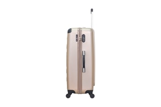 Valise grand volume Porter (L) - 75 cm  - Noir, beige et argenté