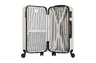  Valise cabine Peter (S) - 55 cm  - Argenté, beige et noir
