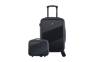  Valise cabine (S) et vanity Peter - 55/23 cm  - Noir