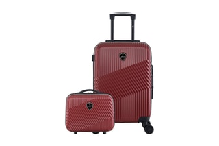  Valise cabine (S) et vanity Peter - 55/23 cm  - Bordeaux