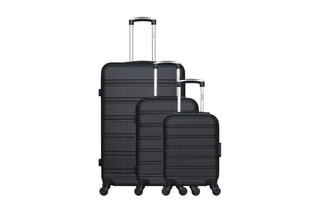 Set de 3 valises Renoso (XXS/S/L) - 46/55/75 cm - Noir