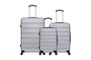 Set de 3 valises Renoso (S/M/L) - 55/64/95 cm - Gris