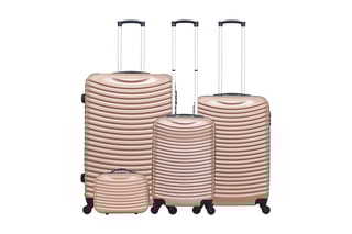 Set de 3 valises et vanity Etna-C - 49/59/69/32 cm  - Doré rose