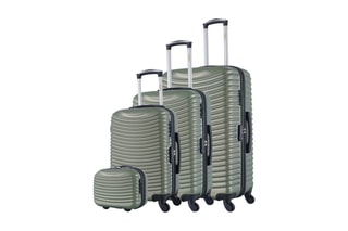 Set de 3 valises et vanity Etna (S/M/L/K) - 55/65/75/23 cm - Kaki