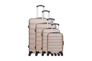  Set de 4 valises Renoso - 46/55/65/75 cm  - Beige