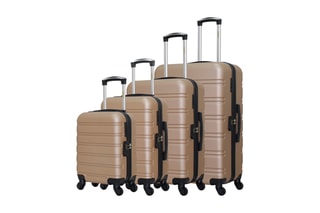  Set de 4 valises Renoso - 46/55/65/75 cm  - Beige