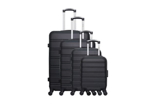  Set de 4 valises Renoso - 46/55/65/75 cm  - Noir