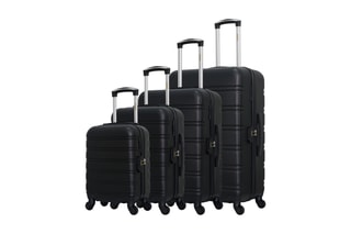  Set de 4 valises Renoso - 46/55/65/75 cm  - Noir