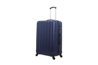 Valise grand volume Himalaya - 75 cm  - Noir, bleu et argenté