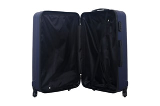 Valise grand volume Himalaya - 75 cm  - Noir, bleu et argenté