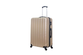 Valise grand volume Himalaya - 75 cm  - Noir, marron et argenté