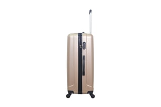 Valise grand volume Himalaya - 75 cm  - Noir, marron et argenté
