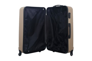 Valise grand volume Himalaya - 75 cm  - Noir, marron et argenté