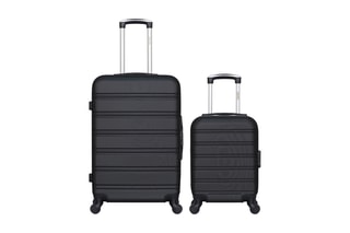 Valise XXS et valise semaine Renoso (XXS/M) - 46/65 cm - Noir