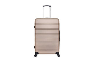  Valise grand volume Renoso - 75 cm  - Noir, beige et argenté