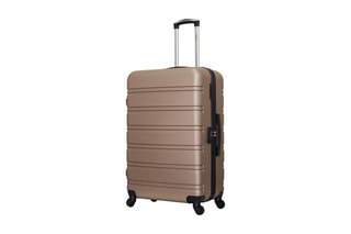  Valise grand volume Renoso - 75 cm  - Noir, beige et argenté