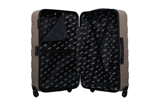  Valise grand volume Renoso - 75 cm  - Noir, beige et argenté
