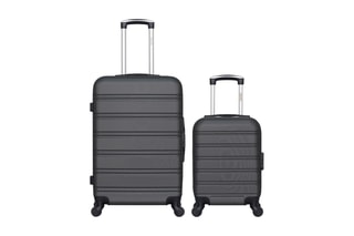 Valise XXS et valise semaine Renoso (XXS/M) - 46/65 cm - Gris foncé