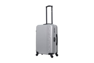 Valise semaine Liam (M) - 65 cm  - Blanc, noir, argenté et gris