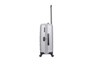 Valise semaine Liam (M) - 65 cm  - Blanc, noir, argenté et gris