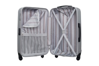 Valise semaine Liam (M) - 65 cm  - Blanc, noir, argenté et gris