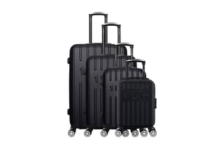 Set de 4 valises Archie-M (XXS/S/M/L) - 46/55/65/75 cm  - Noir