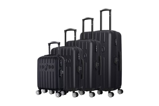 Set de 4 valises Archie-M (XXS/S/M/L) - 46/55/65/75 cm  - Noir