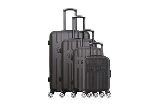 Set de 4 valises Archie-M (XXS/S/M/L) - 46/55/65/75 cm  - Gris