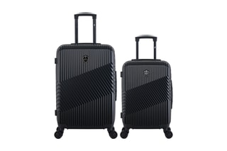  Valise cabine et valise semaine Peter (S/M) - 55/65 cm  - Noir