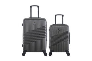 Valise cabine et valise semaine Peter (S/M) - 55/65 cm  - Gris foncé