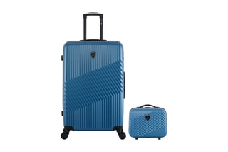  Valise grand volume (L) et vanity Peter - 75/23 cm  - Bleu marine