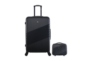  Valise grand volume (L) et vanity Peter - 75/23 cm  - Noir