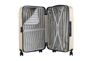  Valise grand volume (L) et vanity Peter - 75/23 cm  - Noir et beige