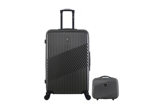  Valise grand volume (L) et vanity Peter - 75/23 cm  - Gris foncé