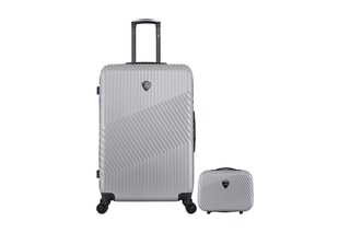  Valise grand volume (L) et vanity Peter - 75/23 cm  - Noir et gris